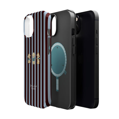 Christian Phone Case – 3 Little Lambs Brown Stripe MagSafe Case