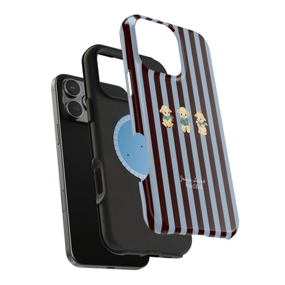 Christian Phone Case – 3 Little Lambs Brown Stripe MagSafe Case