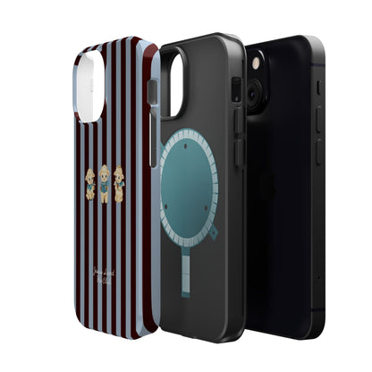 Christian Phone Case – 3 Little Lambs Brown Stripe MagSafe Case