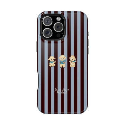 Christian Phone Case – 3 Little Lambs Brown Stripe MagSafe Case