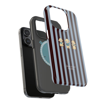 Christian Phone Case – 3 Little Lambs Brown Stripe MagSafe Case