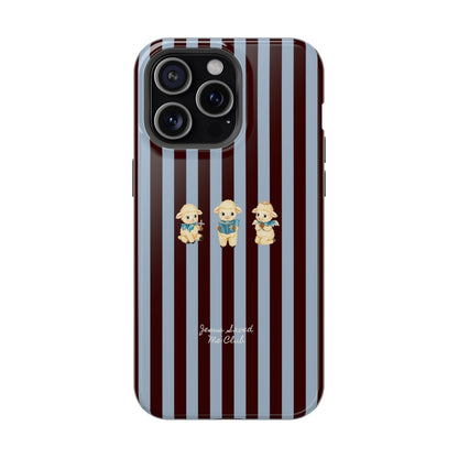 Christian Phone Case – 3 Little Lambs Brown Stripe MagSafe Case