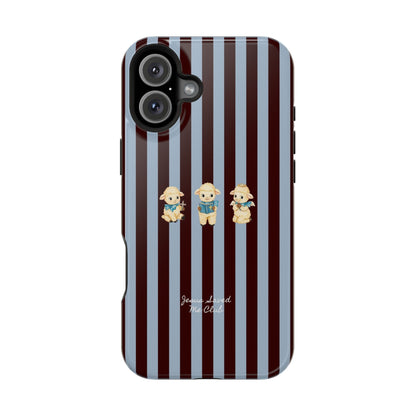 Christian Phone Case – 3 Little Lambs Brown Stripe MagSafe Case