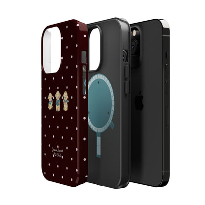 Christian Phone Case – 3 Little Lambs Baby Pink Polka Dot MagSafe Case