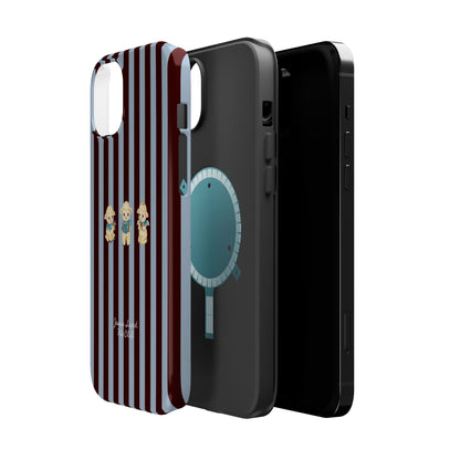 Christian Phone Case – 3 Little Lambs Brown Stripe MagSafe Case