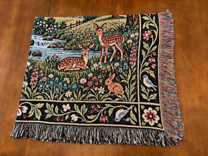 Green Pastures Woven Blanket