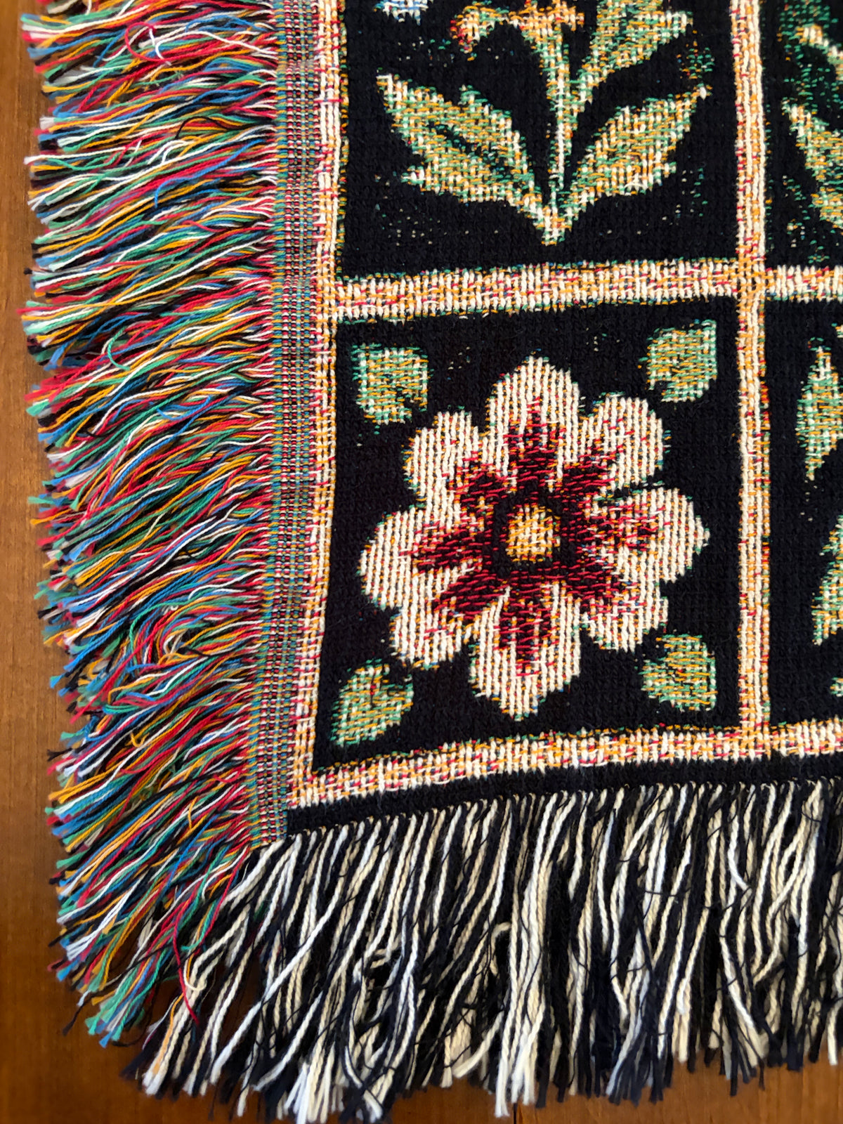 Green Pastures Woven Blanket
