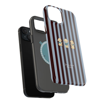 Christian Phone Case – 3 Little Lambs Brown Stripe MagSafe Case