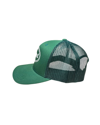 Saved Trucker Hat: White Stitch