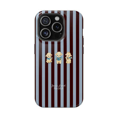 Christian Phone Case – 3 Little Lambs Brown Stripe MagSafe Case