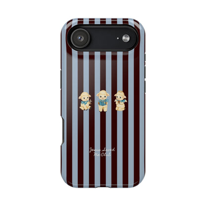 Christian Phone Case – 3 Little Lambs Brown Stripe MagSafe Case