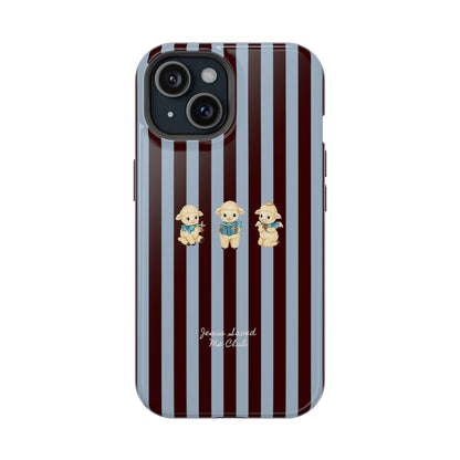 Christian Phone Case – 3 Little Lambs Brown Stripe MagSafe Case