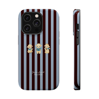 Christian Phone Case – 3 Little Lambs Brown Stripe MagSafe Case