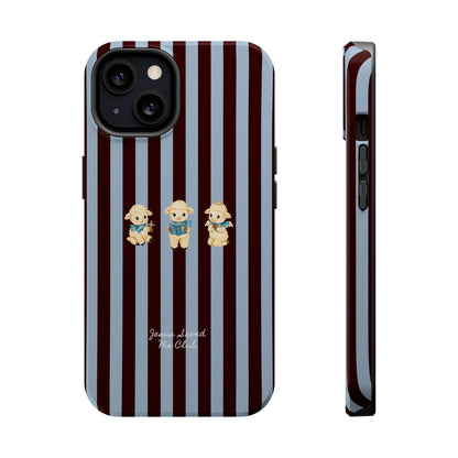 Christian Phone Case – 3 Little Lambs Brown Stripe MagSafe Case