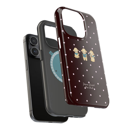 Christian Phone Case – 3 Little Lambs Baby Pink Polka Dot MagSafe Case