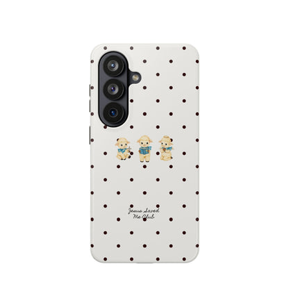 Christian Phone Case – 3 Little Lambs Black Polka Dot MagSafe Case