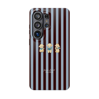 Christian Phone Case – 3 Little Lambs Brown Stripe MagSafe Case
