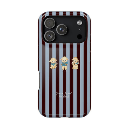 Christian Phone Case – 3 Little Lambs Brown Stripe MagSafe Case