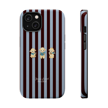 Christian Phone Case – 3 Little Lambs Brown Stripe MagSafe Case