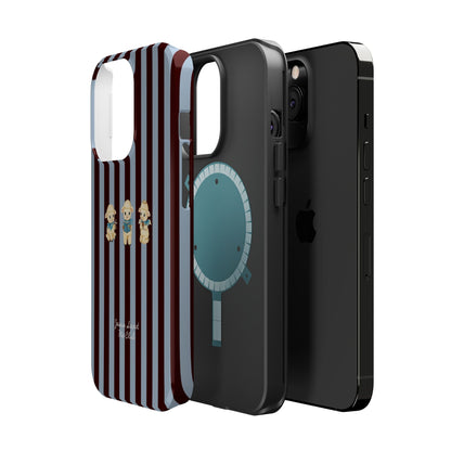 Christian Phone Case – 3 Little Lambs Brown Stripe MagSafe Case