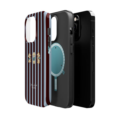 Christian Phone Case – 3 Little Lambs Brown Stripe MagSafe Case